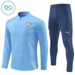 Manchester City Kvart-Zip Trenings Collegegenser Barn 2024/2025 Blå Manchester City Kvart-Zip Trenings Collegegenser Barn 2024/2025 Blå