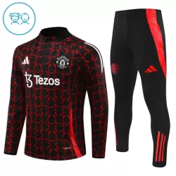 Manchester United Kvart-Zip Trenings Collegegenser Barn 2024/2025 Svart Manchester United Kvart-Zip Trenings Collegegenser Barn 2024/2025 Svart