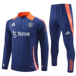 Manchester United Kvart-Zip Trenings Collegegenser Herre 2024/2025 Navy Manchester United Kvart-Zip Trenings Collegegenser Herre 2024/2025 Navy