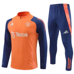 Manchester United Kvart-Zip Trenings Collegegenser Herre 2024/2025 Oransje Manchester United Kvart-Zip Trenings Collegegenser Herre 2024/2025 Oransje