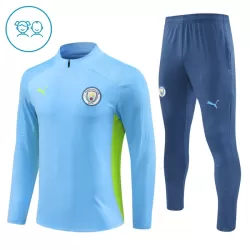 Manchester City Kvart-Zip Trenings Collegegenser Barn 2024/2025 Blå Manchester City Kvart-Zip Trenings Collegegenser Barn 2024/2025 Blå
