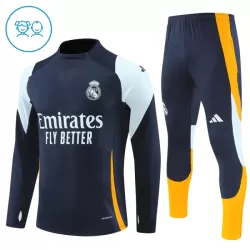 Real Madrid Kvart-Zip Trenings Collegegenser Barn 2024/2025 Navy Real Madrid Kvart-Zip Trenings Collegegenser Barn 2024/2025 Navy