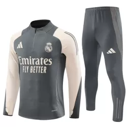 Real Madrid Kvart-Zip Trenings Collegegenser Herre 2024/2025 Grå Real Madrid Kvart-Zip Trenings Collegegenser Herre 2024/2025 Grå