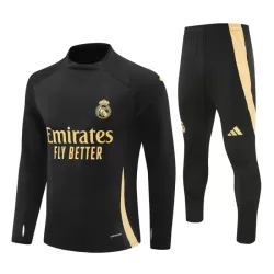 Real Madrid Kvart-Zip Trenings Collegegenser Herre 2024/2025 Svart Real Madrid Kvart-Zip Trenings Collegegenser Herre 2024/2025 Svart