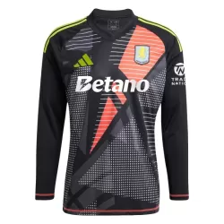 Aston Villa Keeper Drakt Barn 2024/2025 Langermet Svart