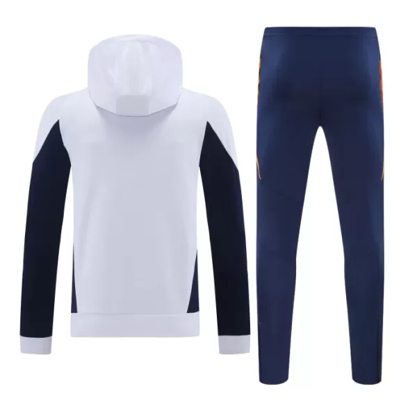 Real Madrid Hoodie Trenings Collegegenser Herre 2024/2025 Hvit