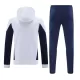 Real Madrid Hoodie Trenings Collegegenser Herre 2024/2025 Hvit