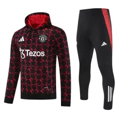 Manchester United Hoodie Trenings Collegegenser Herre 2024/2025 Rød Manchester United Hoodie Trenings Collegegenser Herre 2024/2025 Rød