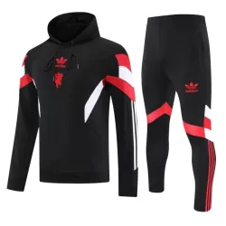 Manchester United Hoodie Trenings Collegegenser Herre 2024/2025 Svart Manchester United Hoodie Trenings Collegegenser Herre 2024/2025 Svart