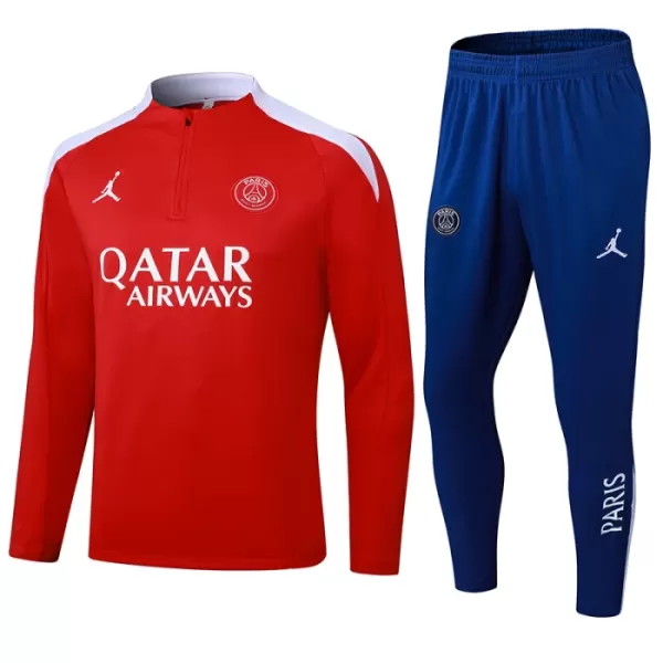 Paris Saint-Germain Kvart-Zip Trenings Collegegenser Herre 2024/2025 Rød Paris Saint-Germain Kvart-Zip Trenings Collegegenser Herre 2024/2025 Rød
