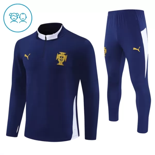 Portugal Kvart-Zip Trenings Collegegenser Barn 2024/2025 Navy Portugal Kvart-Zip Trenings Collegegenser Barn 2024/2025 Navy