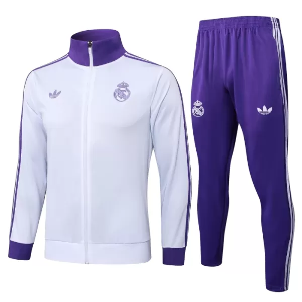 Real Madrid Treningsjakkedresser Herre 2024/2025 Hvit Real Madrid Treningsjakkedresser Herre 2024/2025 Hvit