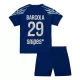 Paris Saint-Germain Bradley Barcola 29 Fjerdedrakt Barn 2024/2025 - med Bukse Paris Saint-Germain Bradley Barcola 29 Fjerdedrakt Barn 2024/2025 - med Bukse
