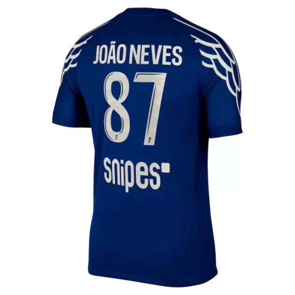 Paris Saint-Germain Joao Neves 87 Fjerdedrakt Herre 2024/2025