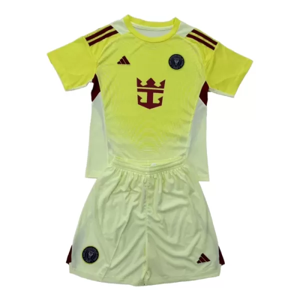 Inter Miami CF Keeper Drakt Barn 2025-26 Gul Inter Miami CF Keeper Drakt Barn 2025-26 Gul