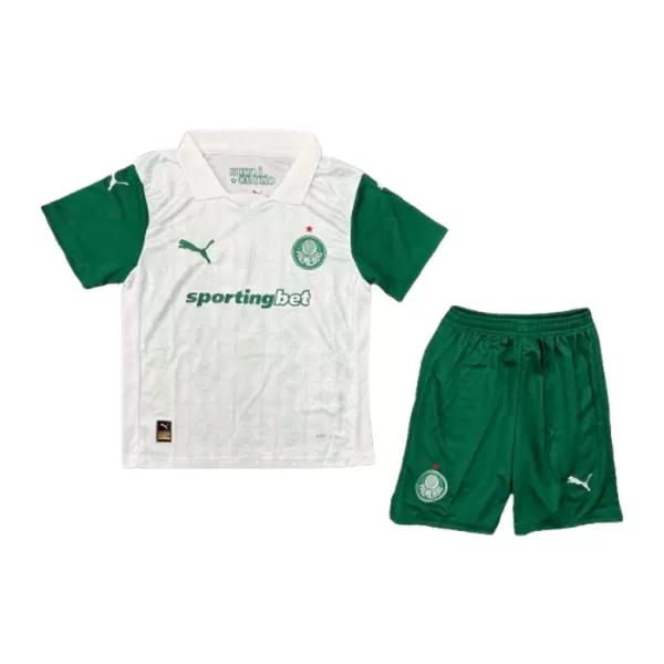 Palmeiras Bortedrakt Barn 2025-26 - med Bukse Palmeiras Bortedrakt Barn 2025-26 - med Bukse
