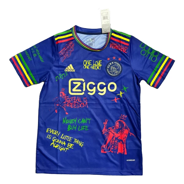 Ajax Amsterdam x Bob Marley Drakt Herre 2024/2025 Blå Ajax Amsterdam x Bob Marley Drakt Herre 2024/2025 Blå
