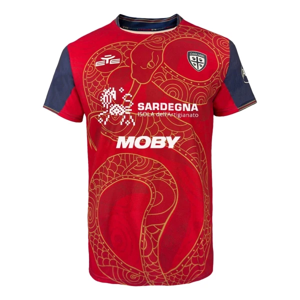 Cagliari Calcio Drakt Herre 2024/2025 Spesiell
