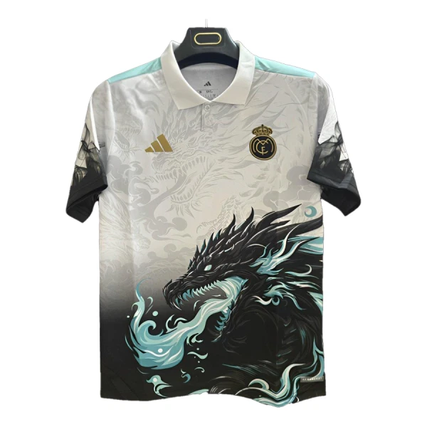 Real Madrid Drakt Herre 2025-26 Dragon Hvit Real Madrid Drakt Herre 2025-26 Dragon Hvit