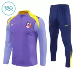 Atlético Madrid Kvart-Zip Trenings Collegegenser Barn 2025-26 Lilla