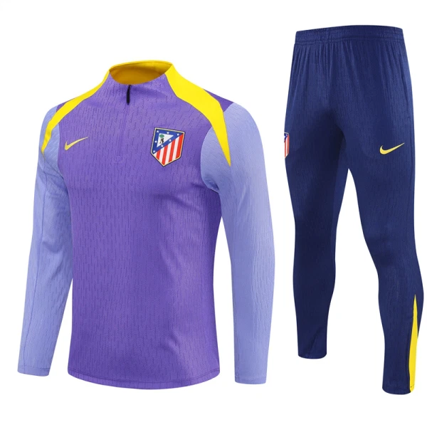 Atlético Madrid Kvart-Zip Trenings Collegegenser Herre 2025-26 Lilla Atlético Madrid Kvart-Zip Trenings Collegegenser Herre 2025-26 Lilla