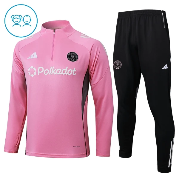 Inter Miami CF Kvart-Zip Trenings Collegegenser Barn 2025-26 Rosa Inter Miami CF Kvart-Zip Trenings Collegegenser Barn 2025-26 Rosa