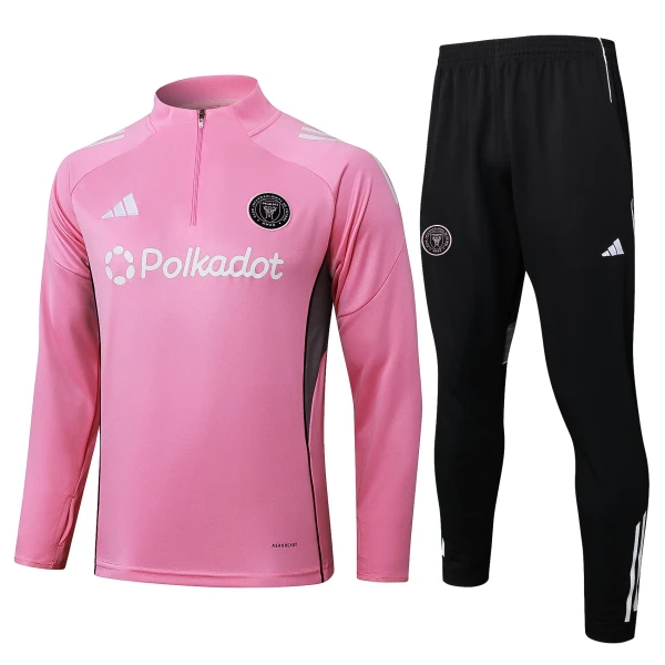 Inter Miami CF Kvart-Zip Trenings Collegegenser Herre 2025-26 Rosa Inter Miami CF Kvart-Zip Trenings Collegegenser Herre 2025-26 Rosa