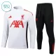 Liverpool Kvart-Zip Trenings Collegegenser Barn 2025-26 Hvit Liverpool Kvart-Zip Trenings Collegegenser Barn 2025-26 Hvit