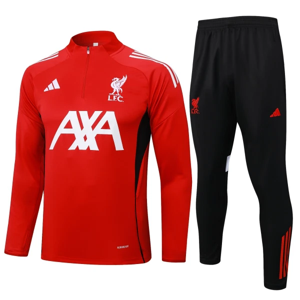 Liverpool Kvart-Zip Trenings Collegegenser Herre 2024/2025 Rød