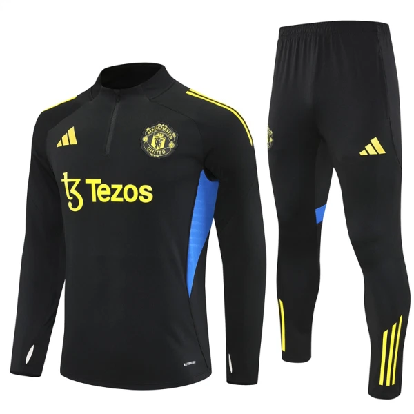 Manchester United Kvart-Zip Trenings Collegegenser Herre 2025-26