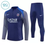 Paris Saint-Germain Kvart-Zip Trenings Collegegenser Barn 2025-26 Navy