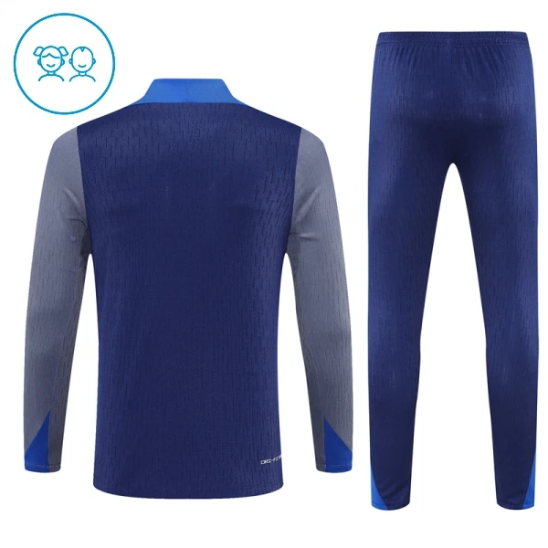 Paris Saint-Germain Kvart-Zip Trenings Collegegenser Barn 2025-26 Navy