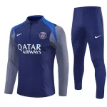 Paris Saint-Germain Kvart-Zip Trenings Collegegenser Herre 2025-26 Navy