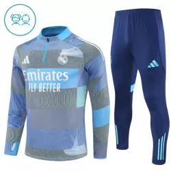 Real Madrid Kvart-Zip Trenings Collegegenser Barn 2025-26 Blå Real Madrid Kvart-Zip Trenings Collegegenser Barn 2025-26 Blå