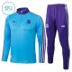 Real Madrid Kvart-Zip Trenings Collegegenser Barn 2025-26 Blå Real Madrid Kvart-Zip Trenings Collegegenser Barn 2025-26 Blå