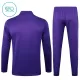 Real Madrid Kvart-Zip Trenings Collegegenser Barn 2025-26 Lilla