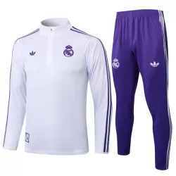 Real Madrid Kvart-Zip Trenings Collegegenser Herre 2025-26 Hvit Real Madrid Kvart-Zip Trenings Collegegenser Herre 2025-26 Hvit
