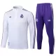 Real Madrid Kvart-Zip Trenings Collegegenser Herre 2025-26 Hvit Real Madrid Kvart-Zip Trenings Collegegenser Herre 2025-26 Hvit