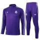 Real Madrid Kvart-Zip Trenings Collegegenser Herre 2025-26 Lilla Real Madrid Kvart-Zip Trenings Collegegenser Herre 2025-26 Lilla