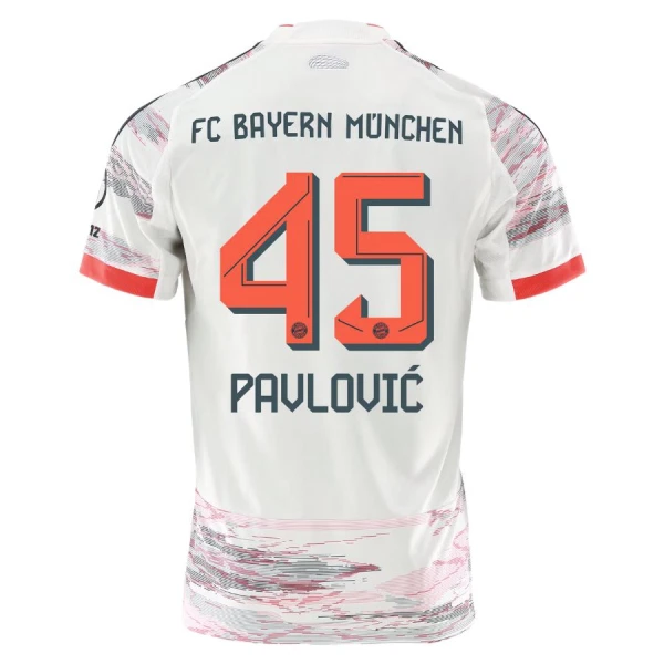 FC Bayern München Aleksandar Pavlovic 45 Bortedrakt Herre 2025-26