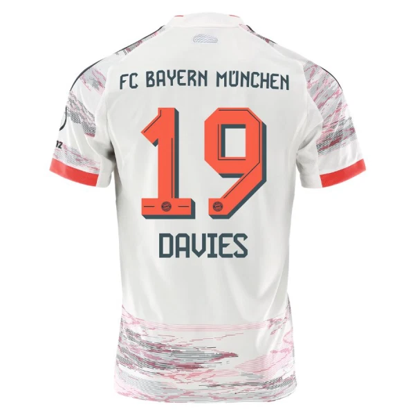 FC Bayern München Alphonso Davies 19 Bortedrakt Herre 2025-26 FC Bayern München Alphonso Davies 19 Bortedrakt Herre 2025-26