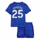 Chelsea Caicedo 25 Hjemmedrakt Barn 2025-26 - med Bukse Chelsea Caicedo 25 Hjemmedrakt Barn 2025-26 - med Bukse