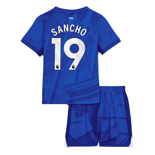 Chelsea Sancho 19 Hjemmedrakt Barn 2025-26 - med Bukse Chelsea Sancho 19 Hjemmedrakt Barn 2025-26 - med Bukse