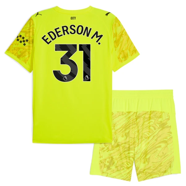 Manchester City Ederson M. 31 Keeper Drakt Barn 2025-26 Gul Manchester City Ederson M. 31 Keeper Drakt Barn 2025-26 Gul