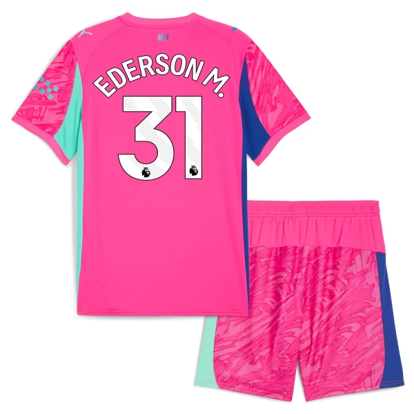 Manchester City Ederson M. 31 Keeper Drakt Barn 2025-26 Rosa Manchester City Ederson M. 31 Keeper Drakt Barn 2025-26 Rosa