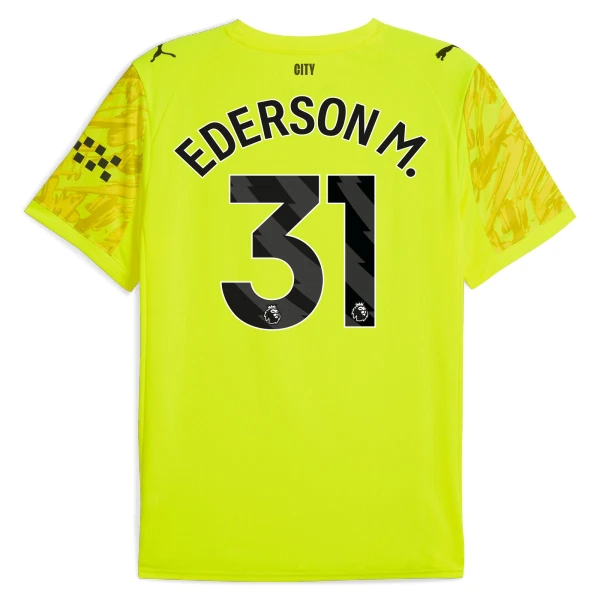 Manchester City Ederson M. 31 Keeper Drakt Herre 2025-26 Gul Manchester City Ederson M. 31 Keeper Drakt Herre 2025-26 Gul