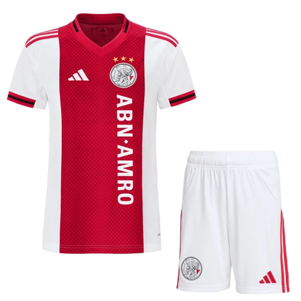 Ajax Amsterdam Hjemmedrakt Barn 2025-26 - med Bukse Ajax Amsterdam Hjemmedrakt Barn 2025-26 - med Bukse