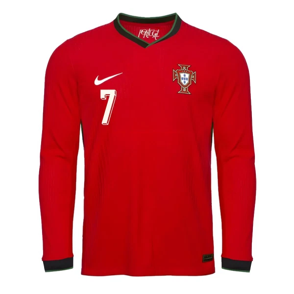 Portugal Ronaldo 7 Hjemmedrakt Herre 2025 Langermet