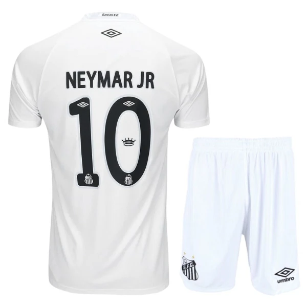 Santos FC Neymar JR 10 Hjemmedrakt Barn 2025-26 - med Bukse