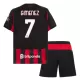 AC Milan Gimenez 7 Hjemmedrakt Barn 2025-26 - med Bukse AC Milan Gimenez 7 Hjemmedrakt Barn 2025-26 - med Bukse